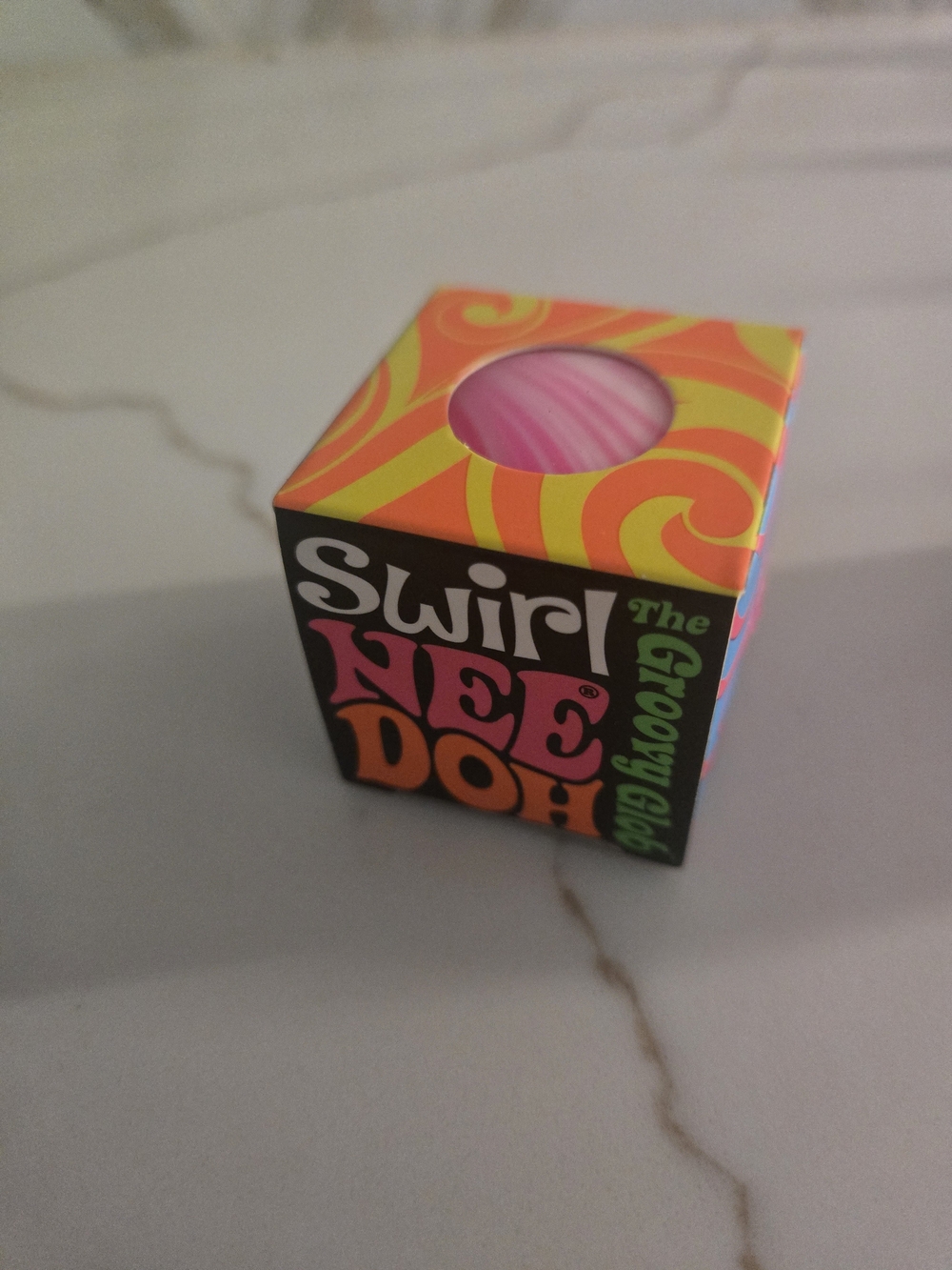 Swirl NeeDoh Groovy Globe Squeeze Toy - Pink